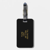 CHICラゲージタグ_"Mr"金ゴールド/黒 ラゲッジタグ (裏面縦)