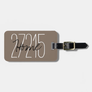 CHICラゲージ/バッグラベル_ZIPCODE_502ソフトブラウン ラゲッジタグ