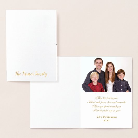 Chic年間で最も素晴らしい時間の写真 箔カード (ディスプレー)