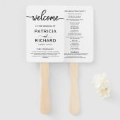 Chic結婚のサービスのセレモニー ハンドファン (正面&裏面)