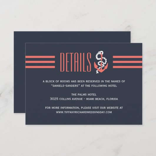 Chic航海ののエ結婚ンクロージャカード エンクロージャーカード (正面/裏面)