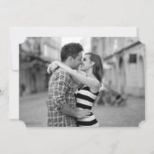 Chic金ゴールドスクリプト日付の保存招待状 セーブザデート (裏面)