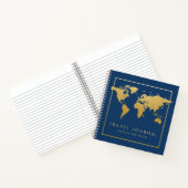 Chic金ゴールドWorld Map Travel Journalノートブック ノートブック (内部)