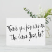 Chic「ありがとう」結婚がバンド、ミュージシャン、DJに感謝 サンキューカード (スタンド正面)