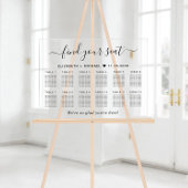Chic 12 Table Wedding Seating アクリルサイン