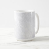Chic 15 oz Classic Mug with White Marble Pattern コーヒーマグカップ (正面右)