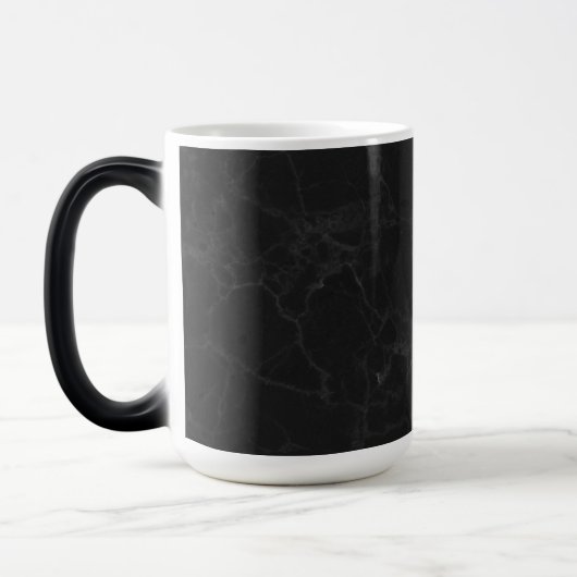 Chic 15 oz Magic Mug with Bold Black Marble Patter モーフィングマグカップ (左)