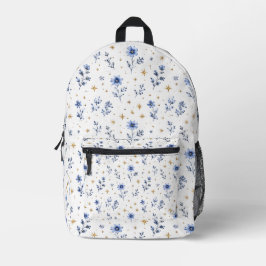 Chic 250th Independence Day Dainty Floral Backpack プリントバックパック