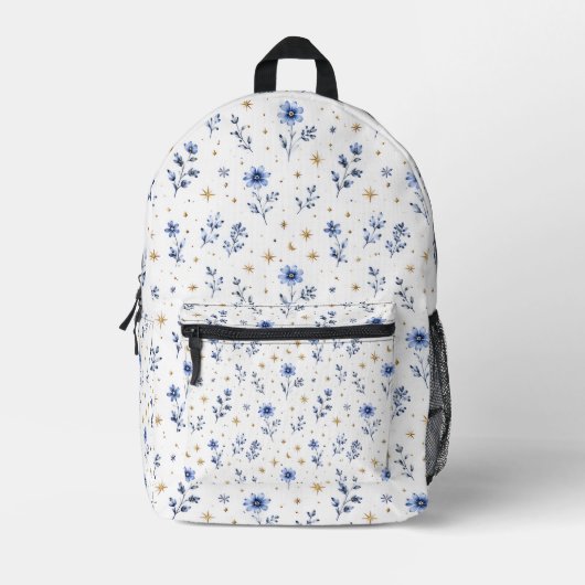 Chic 250th Independence Day Dainty Floral Backpack プリントバックパック (正面)