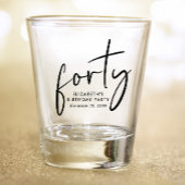 Chic 40th Birthday Party ショットグラス