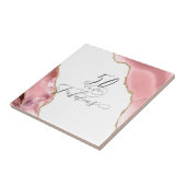 Chic 50ファボウスバラ金ゴールドグリッタータイポグラフィ タイル (側面)