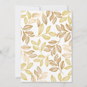 Chic 50 & Fabulous Faux Gold Birthday Party  招待状 (裏面)