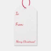 Chic 50s Lady Decorating Tree ギフトタグ (裏面)