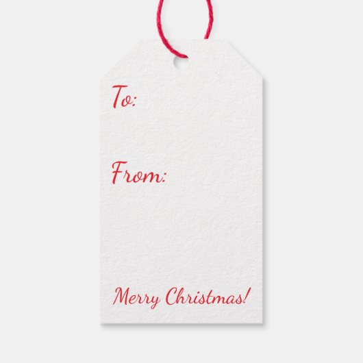 Chic 50s Lady Decorating Tree ギフトタグ (裏面)