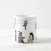 Chic 6フォトコラージュで、自分の写真マグを追加 コーヒーマグカップ (中央)