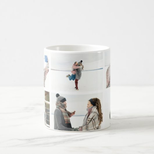 Chic 6フォトコラージュで、自分の写真マグを追加  コーヒーマグカップ (中央)