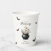 Chic 'a Baby is Brewing' Halloween Baby Shower  紙コップ (裏面)