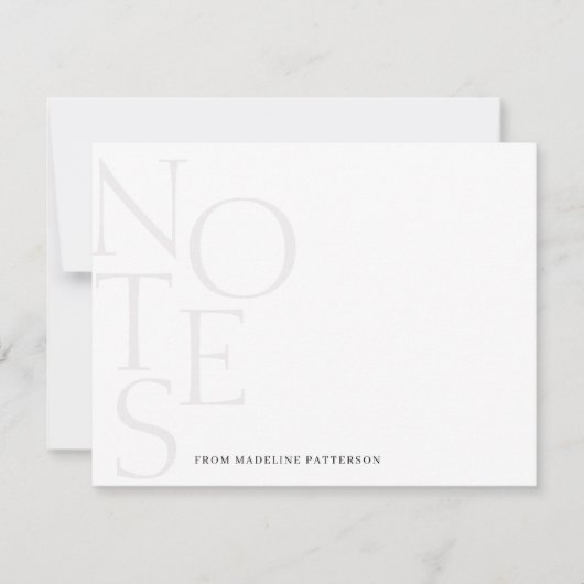 Chic A Notes From シンプル The Stationery Note Card ノートカード (正面)