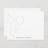 Chic A Notes From シンプル The Stationery Note Card ノートカード (正面/裏面)