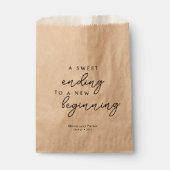 Chic A Sweet Ending to a New Beginning Wedding フェイバーバッグ (正面)