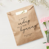 Chic A Sweet Ending to a New Beginning Wedding フェイバーバッグ (封をした状態)
