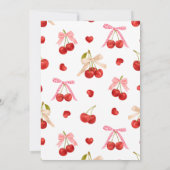 Chic A Tini Bit Older Cherry Martini 65th Birthday セーブザデート (裏面)