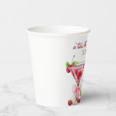 Chic A Tini Bit Older Cherry Martini 85th Birthday 紙コップ (右)