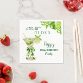 Chic A Tini Bit Older Lime Martini 102nd Birthday スタンダードカクテルナプキン (インサイチュ)