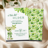 Chic A Tini Bit Older Lime Martini 50th Birthday 招待状
