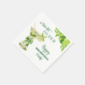 Chic A Tini Bit Older Lime Martini 80th Birthday スタンダードカクテルナプキン (角)