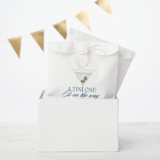 Chic a tini one boy baby shower フェイバーバッグ (パーティー)