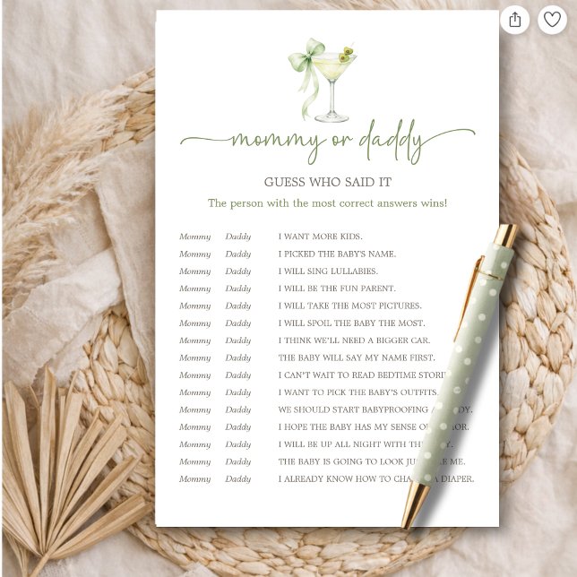 Chic A Tini One Mommy or Daddy Guess Who Said It (クリエイターアップロード済み)