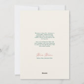 Chic Abstract Painted Green Christmas Photo Card シーズンカード (裏面)