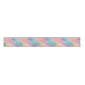 Chic Abstract Pastel Glitter Color Pattern グログランリボン (正面)