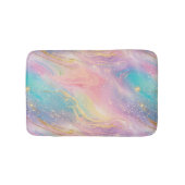 Chic Abstract Pastel Glitter Color Pattern バスマット (正面)