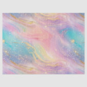 Chic Abstract Pastel Glitter Color Pattern 薄葉紙 (正面)