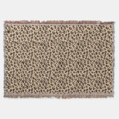Chic Aesthetic Leopard Print スローブランケット (正面)