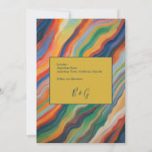 chic African destination wedding save the date 招待状 (裏面)