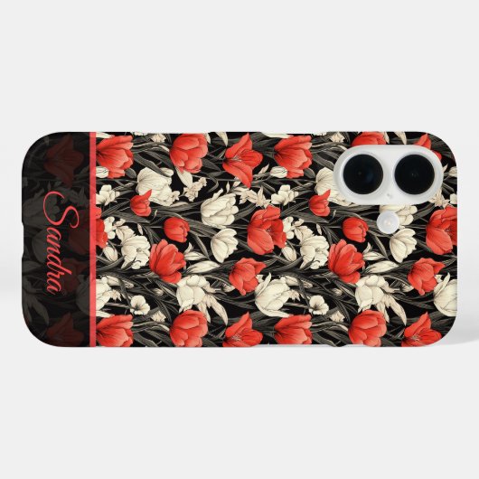Chic Anniversary Gift Tulip Custom Case-Mate iPhoneケース (裏面 (横))