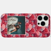 Chic Anniversary Keepsake Rose Flower Photo  Case-Mate iPhoneケース (裏面 (横))