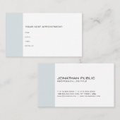 chic Appointment Therapist Dentist博士のメモ 予約カード (正面/裏面)