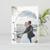 Chic Arch Boho's Photo 結婚 Thank You Script Invi 招待状 (スタンド正面)