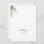 Chic Arch Boho's Photo 結婚 Thank You Script Invi 招待状 (裏面)