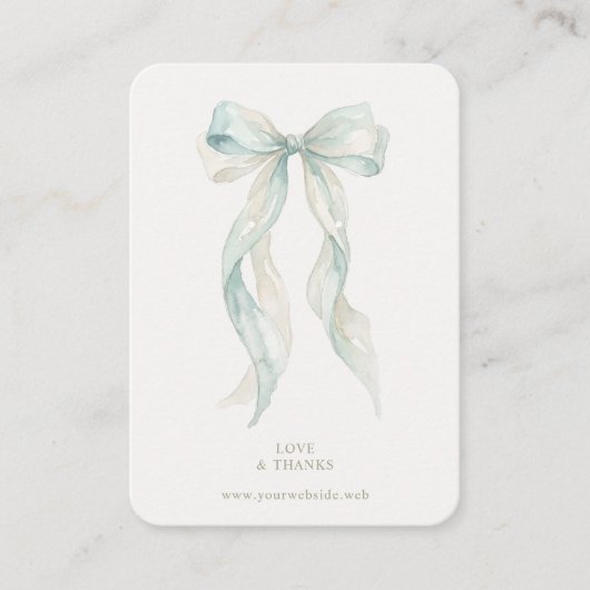 Chic Artistic Coquette Bow Jewelry Display TMF26 名刺 (正面)