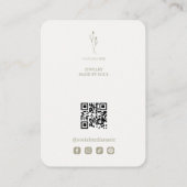 Chic Artistic Coquette Bow Jewelry Display TMF26 名刺 (裏面)