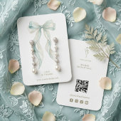 Chic Artistic Coquette Bow Jewelry Display TMF26 名刺