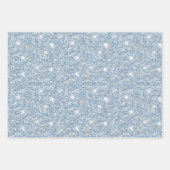 Chic Avocado Green Glitter Birthday ラッピングペーパーシート (正面2)