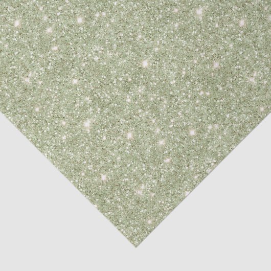 Chic Avocado Green Glitter Birthday 薄葉紙 (詳細)