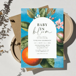 Chic Baby in Bloom | アーチ型ベビーシャワー 招待状