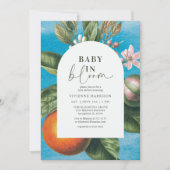 Chic Baby in Bloom | アーチ型ベビーシャワー 招待状 (正面)